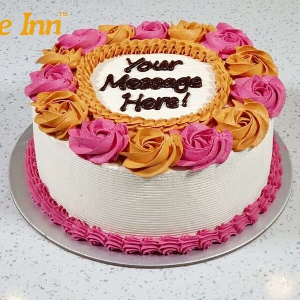 Pink & Gold Birthday Cake 23