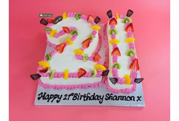 Full Fruit Number Birthday Cake N516